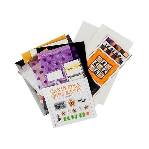 Complete Candy Corn Quilt Shoppe Kit by Kimberbell - Choose Sewing or Embroidery option -KID-727-1253-HTH-BKG-THRD-2 - Justin Fabric!