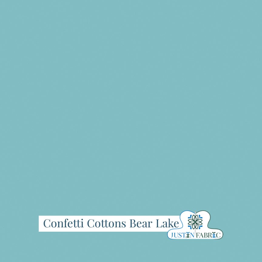 Confetti Cottons Solid Bear Lake Basic Yardage | SKU: C120-BEARLAKE -C120-BEARLAKE - Justin Fabric!