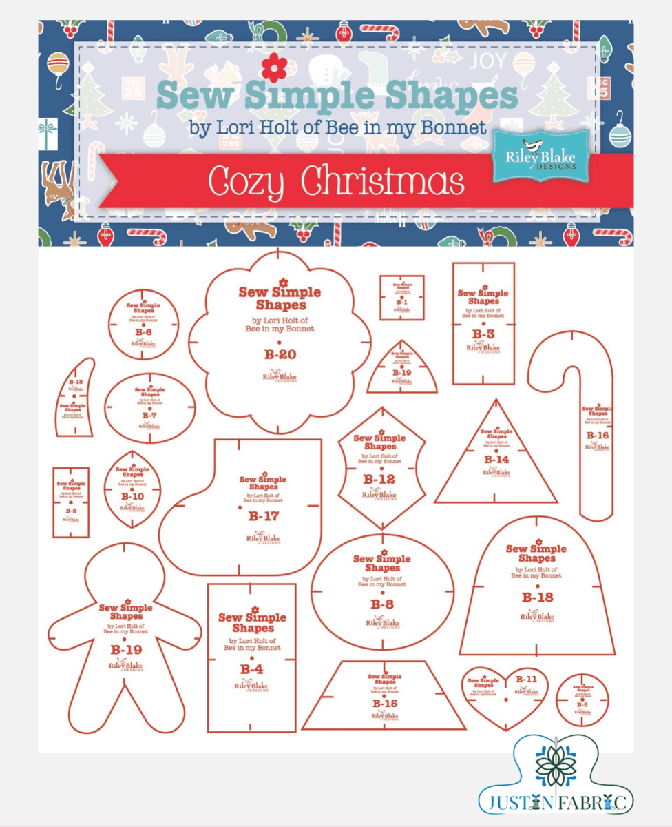 Cozy Christmas Sew Simple Shapes™ by Lori Holt -STTEMPLATE-2893 - Justin Fabric!