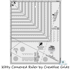 Creative Grids Kitty Cornered Non-Slip Quilt Ruler -CGRDH5 - Justin Fabric!