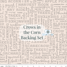 Backing Set - Crows in the Corn by Lori Holt | Pre-Order (April 2024) -WB14674-CROWSNCORNBK - Justin Fabric!