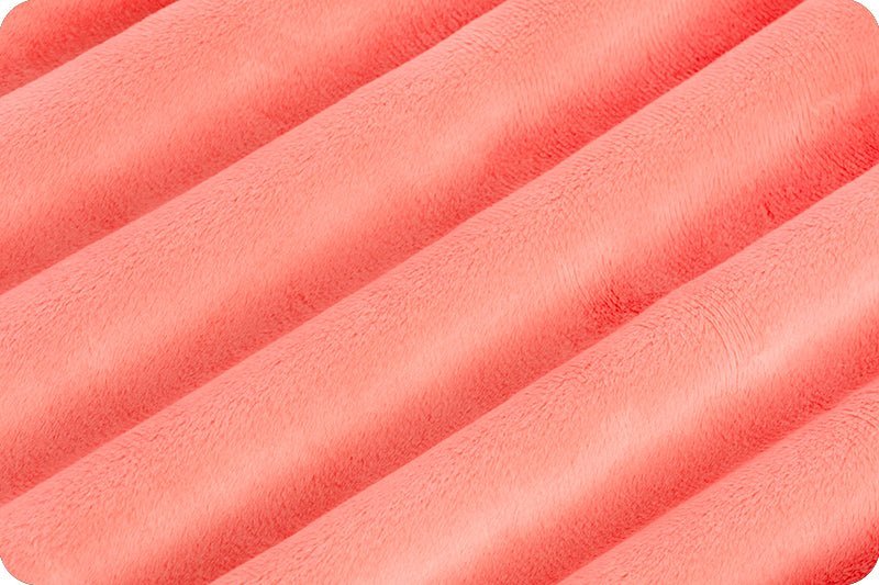 Cuddle® 3 Solid Coral Minky Yardage by Shannon Fabrics -DR374249-1 - Justin Fabric!