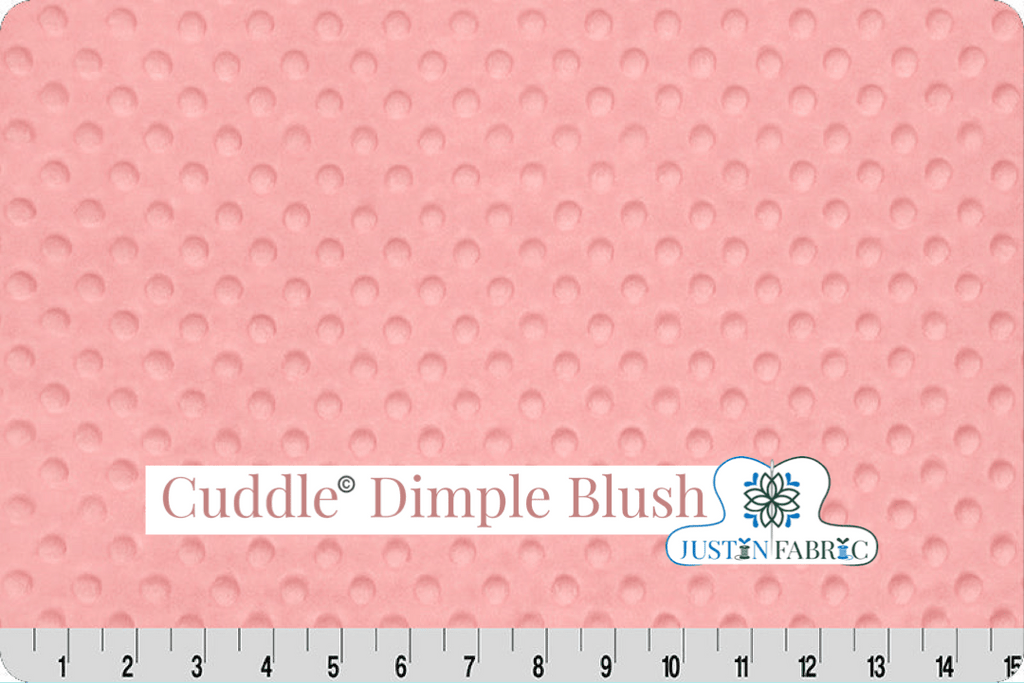 Cuddle® Dimple Blush Minky Yardage by Shannon Fabrics -DR374192-1 - Justin Fabric!