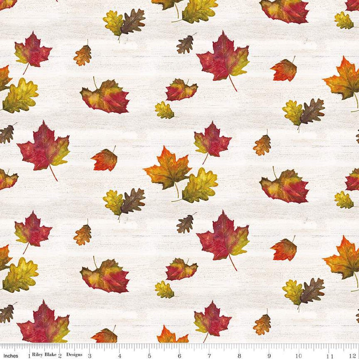 Fall Barn Quilts Leaf Toss Parchment Yardage | SKU: CD12203-PARCHMENT -CD12203-PARCHMENT - Justin Fabric!