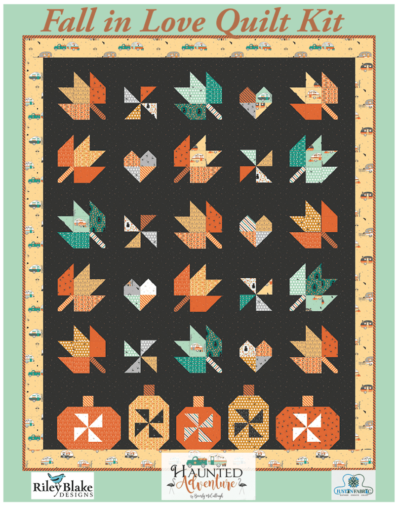 Fall in Love Quilt Kit by Beverly McCullough for Riley Blake Designs -KT-NORDICSNOW - Justin Fabric!