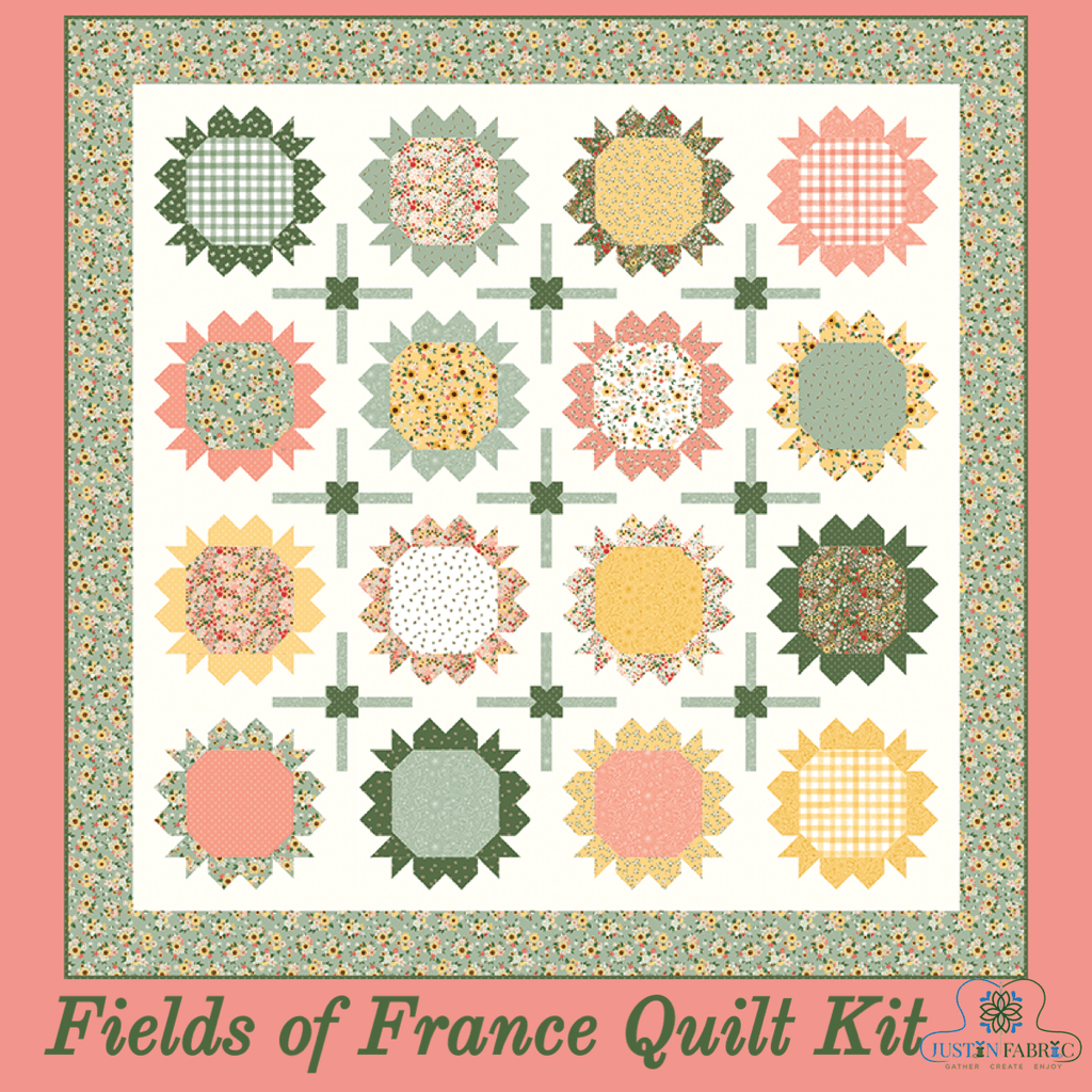 Fields of France Boxed Quilt Kit Pre-order by the RBD Designers for Riley Blake -KT-13720 - Justin Fabric!