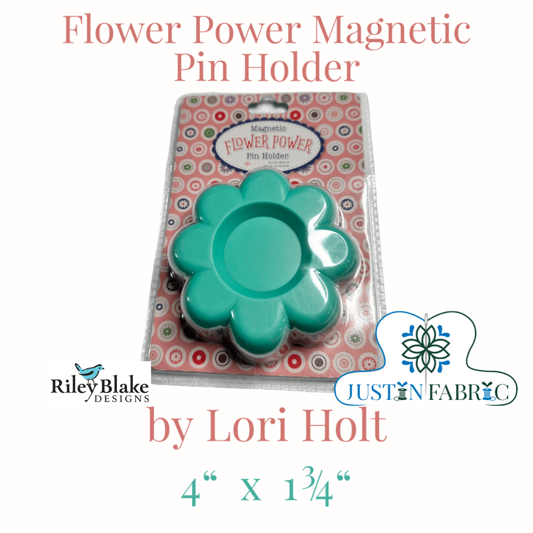 Lori Holt Flower Power Magnetic Pin Holder | Riley Blake Designs #ST-33029 -ST-33029 - Justin Fabric!