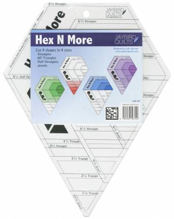 Hex and More Ruler by Jaybird Quilts -JBQ201 - Justin Fabric!