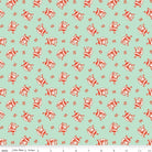 Holiday Cheer Ho Ho Santa Mint Yardage | SKU: C13615-MINT -C13615-MINT - Justin Fabric!