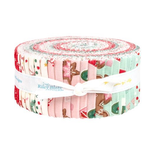 Holiday Cheer 2.5" Jelly Roll 40 pcs by My Mind’s Eye for Riley Blake Designs SKU: RP-13610-40 -RP-13610-40 - Justin Fabric!