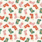 Holiday Cheer Stockings Cream Yardage | SKU: C13611-CREAM -C13611-CREAM - Justin Fabric!