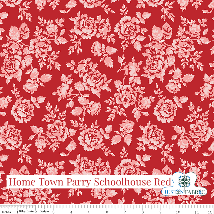 Home Town Parry Schoolhouse Red Yardage | SKU: C13580-SCHRED -C13580-SCHRED - Justin Fabric!
