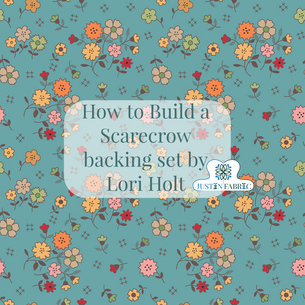 Backing Set How to Build a Scarecrow Quilt in Raindrop by Lori Holt