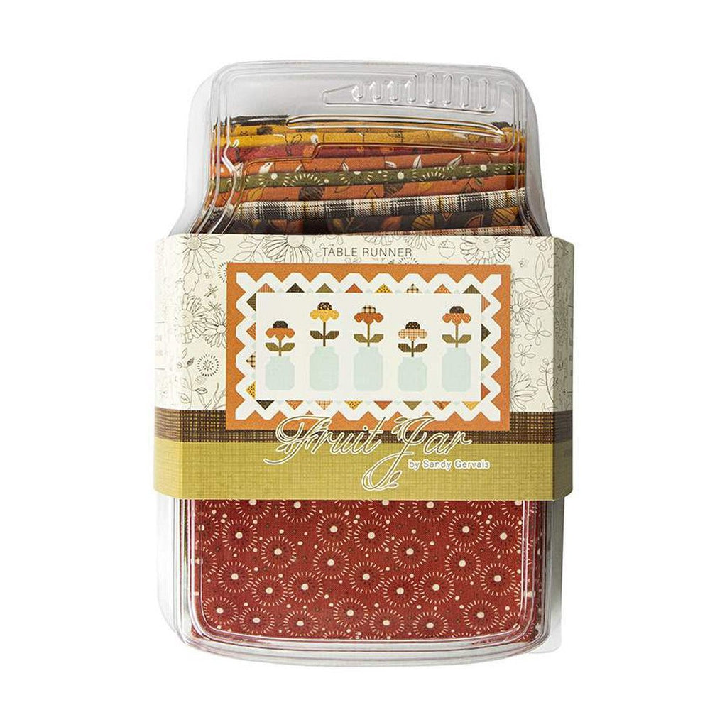 In a Fruit Jar Autumn Boxed Runner Kit by Sandy Gervais for Riley Blake Designs -KT-10821 - Justin Fabric!