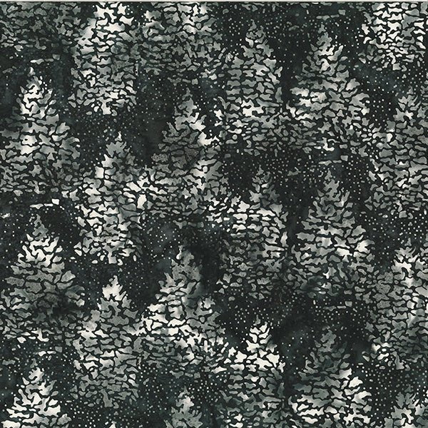 Into the Mist Batiks Charcoal Yardage by McKenna Ryan for Hoffman Fabrics -H-MR20-55-FQ - Justin Fabric!