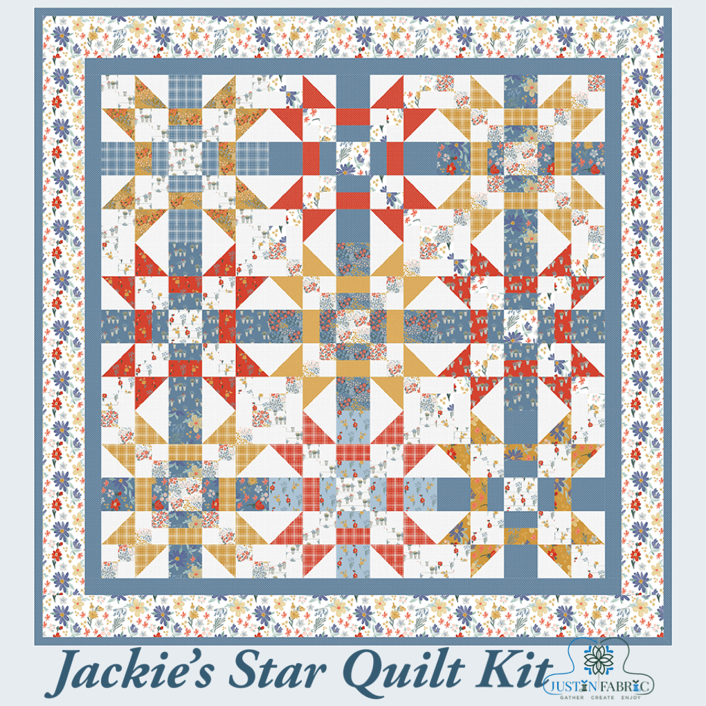 Jackie's Star Quilt Kit by Snowball Quilt Company Pre-order -KT-JACKIESSTAR - Justin Fabric!