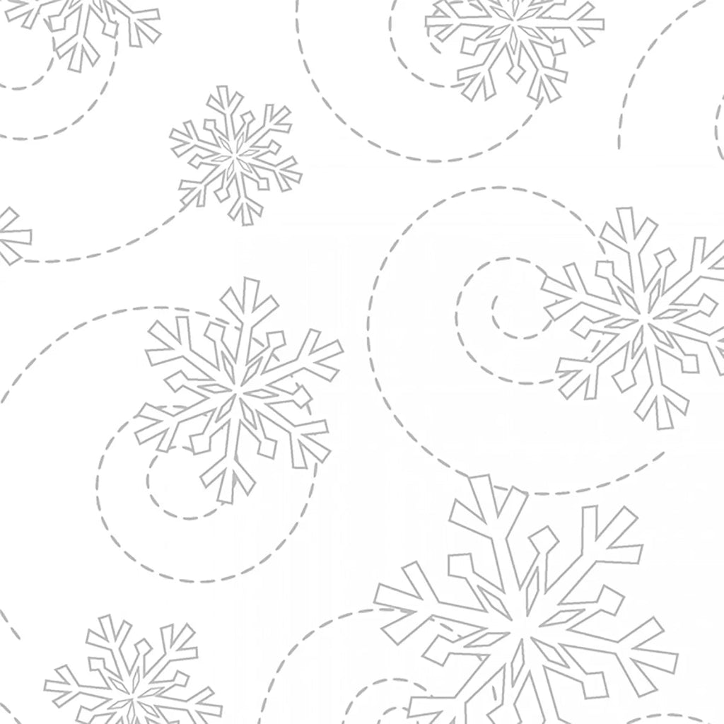 Kimberbell Basics White on White Snowflakes by Kim Christopherson - 8240M-WW -8240M-WW-FQ - Justin Fabric!