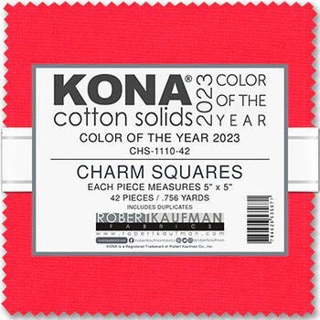 Kona Cotton Crush Color of the Year 2023 Charm Pack 5