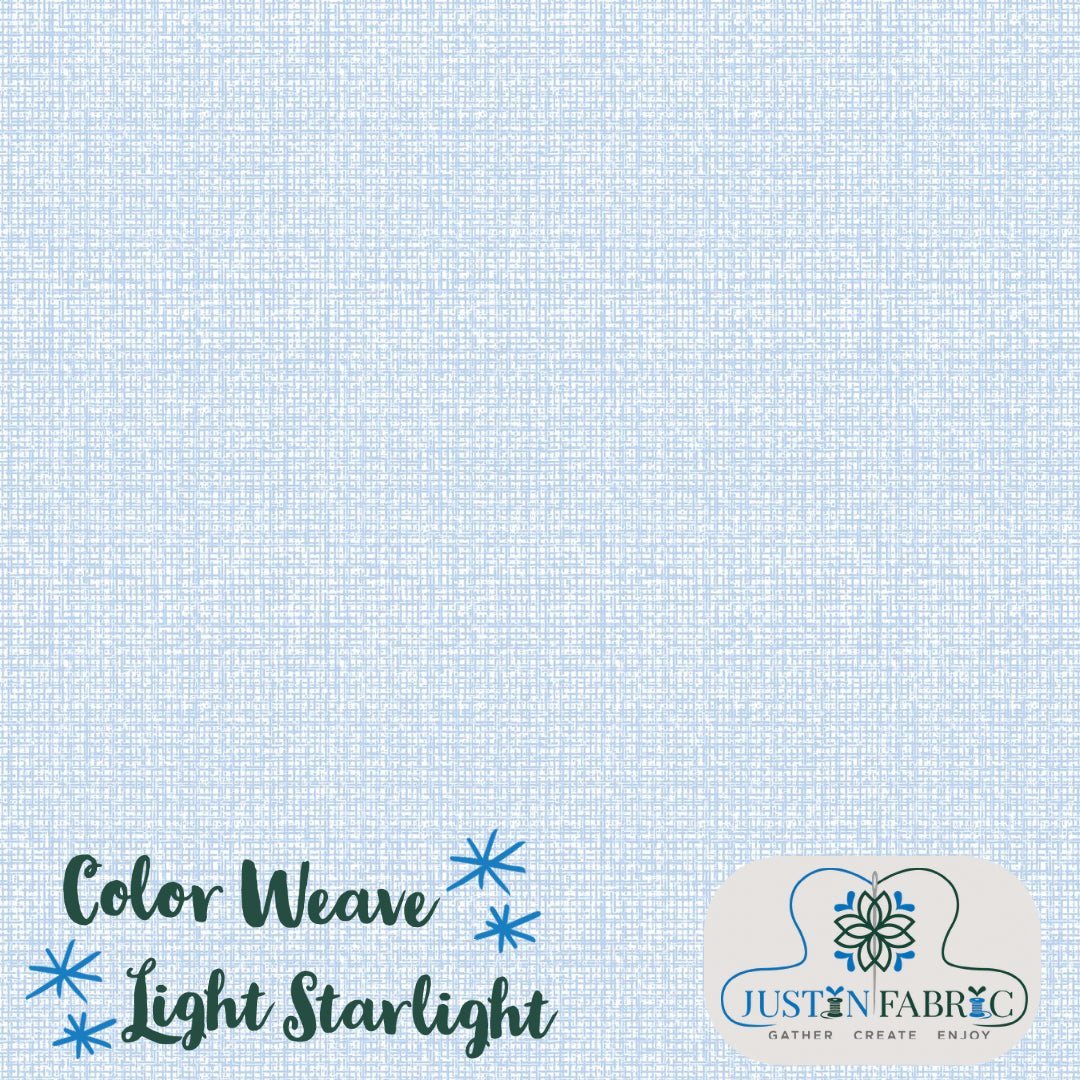 Color Weave Light Starlight Blue Yardage | SKU: 6068-90 - Justin Fabric