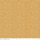 Love You S’more Text Gold Yardage | SKU: C12142-GOLD -C12142-GOLD - Justin Fabric!