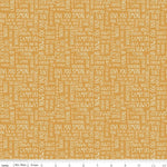 Love You S’more Text Gold Yardage | SKU: C12142-GOLD -C12142-GOLD - Justin Fabric!