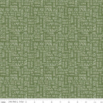 Love You S’more Text Olive Yardage | SKU: C12142-OLIVE -C12142-OLIVE - Justin Fabric!