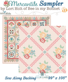 Mercantile Sampler Sew Along Quilt Kit by Lori Holt | Pre-order (January 2024) -SA-MERCSAMP-FAB - Justin Fabric!
