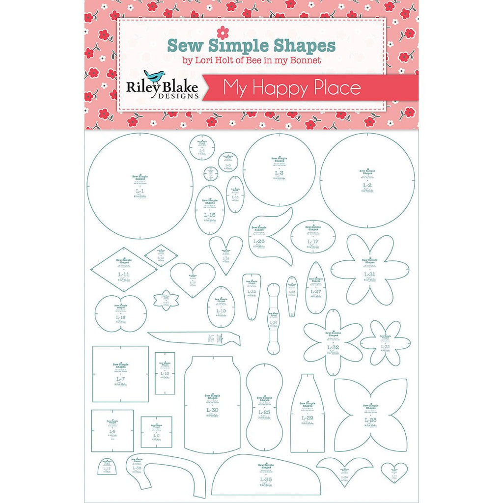 My Happy Place Sew Simple Shapes by Lori Holt -ST-22051 - Justin Fabric!