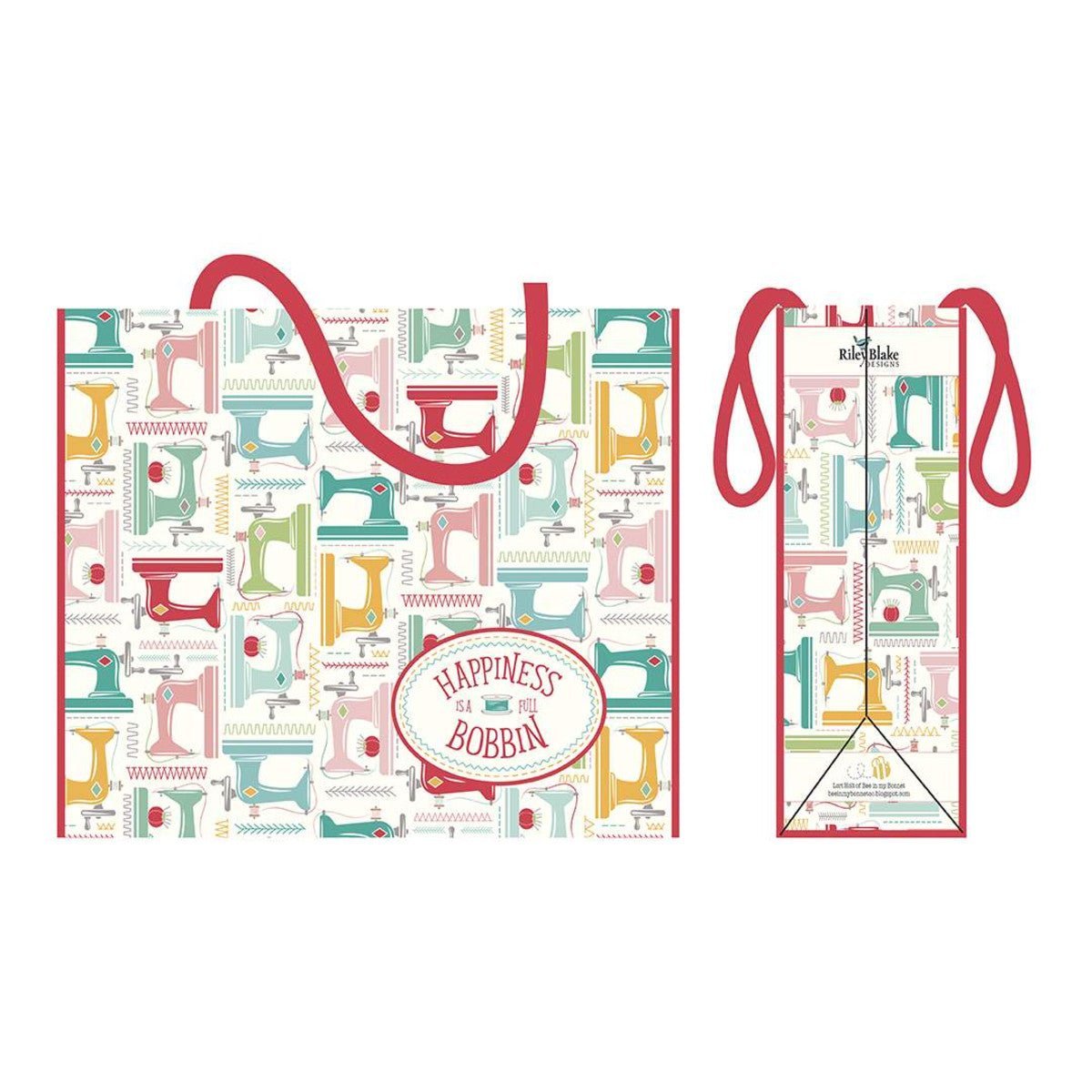 My Happy Place Tote Bag by Lori Holt -ST-22913 - Justin Fabric!