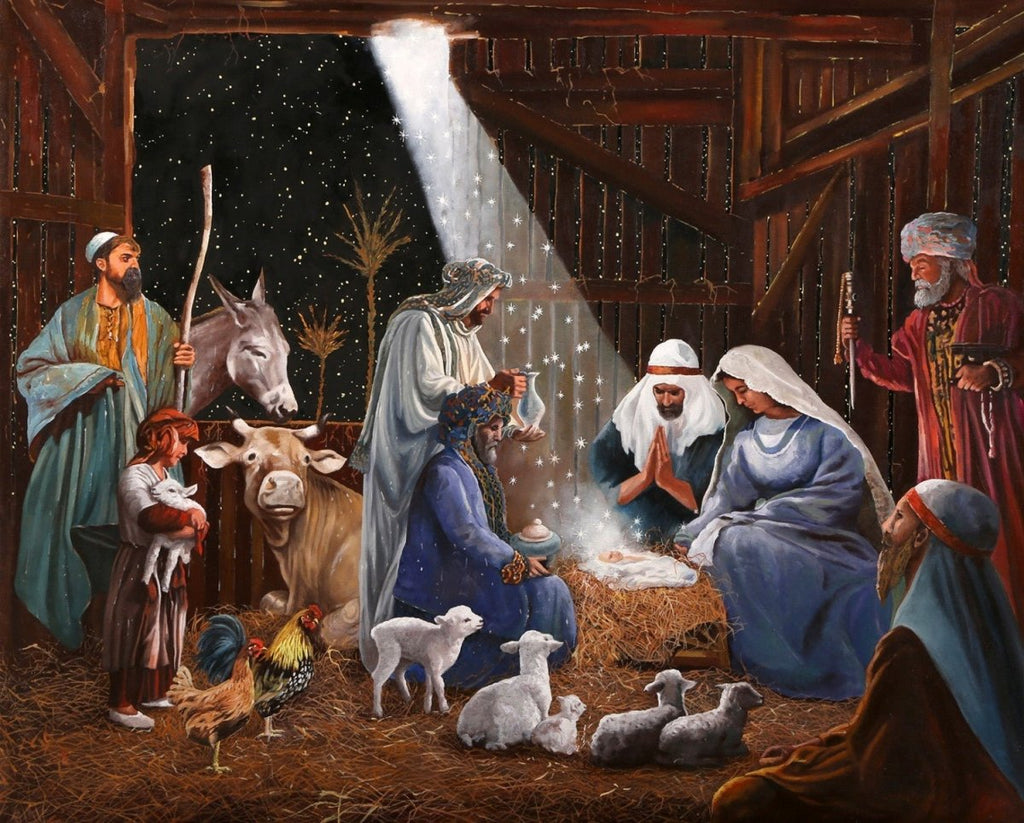Nativity Digitally Printed 36" Panel from Four Seasons -AL56982C1 - Justin Fabric!