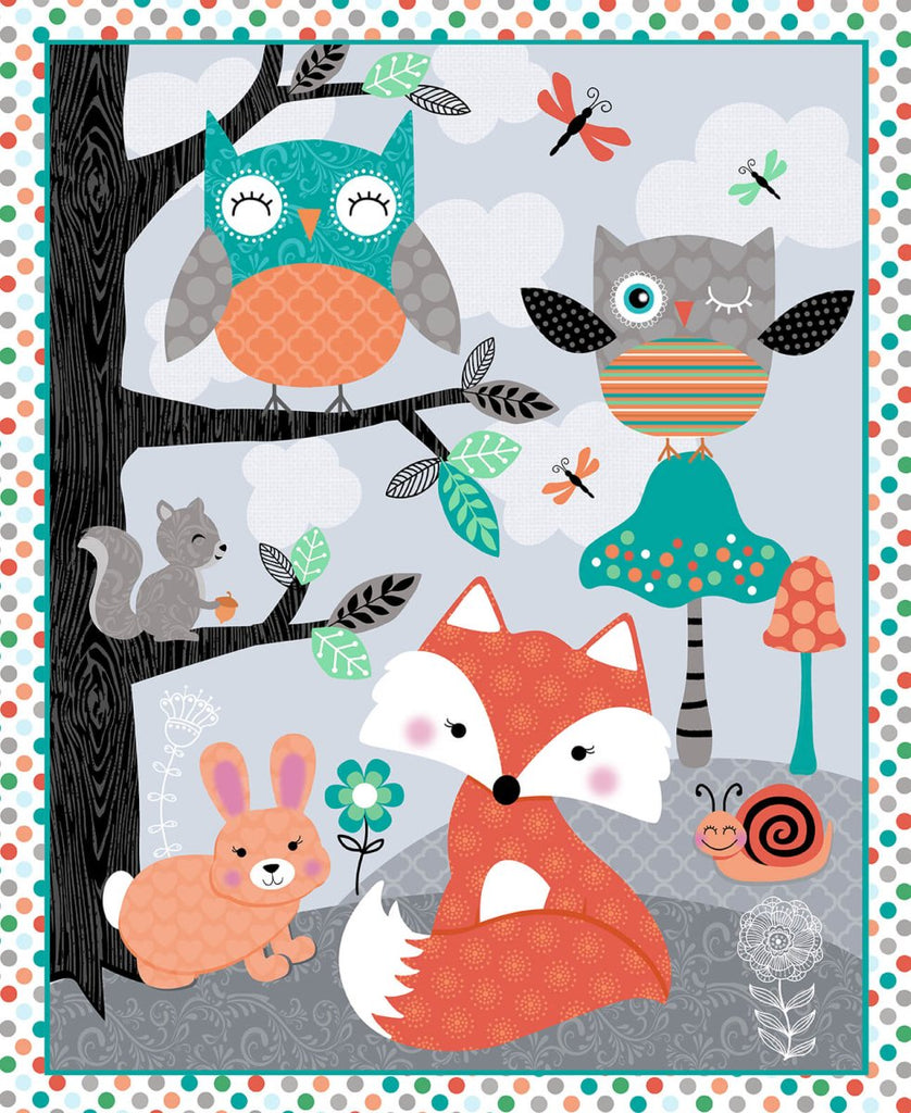 Owls Woodland Adventure Quilt Kit -OWA-QK-1 - Justin Fabric!