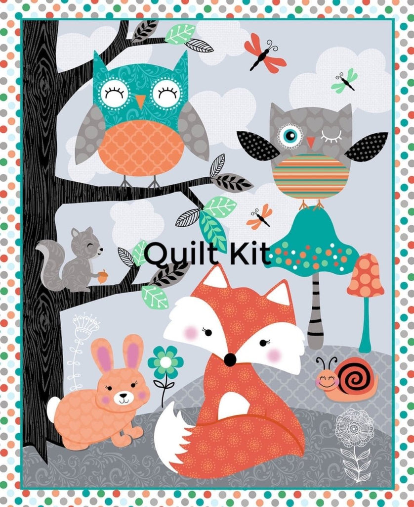 Owls Woodland Adventure Quilt Kit -OWA-QK-1 - Justin Fabric!