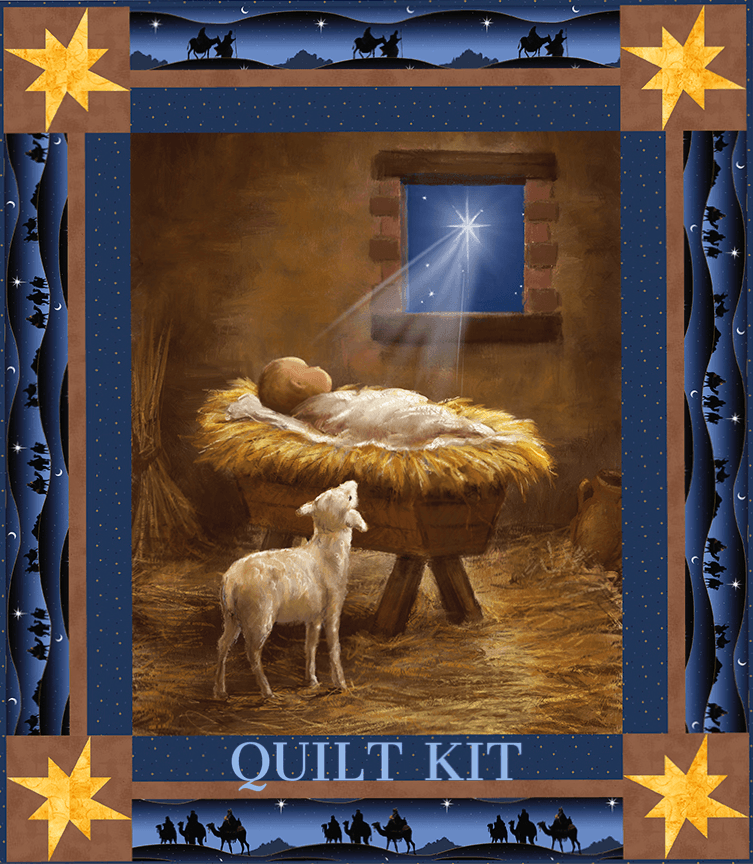 Picture a Christmas Panel Quilt Kit by the RBD Designers -KT-PIC-CHRIST-PNL - Justin Fabric!