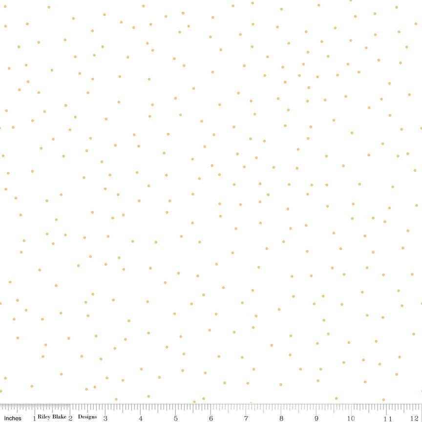 Pin Dot Honey Yardage by Lori Holt | SKU: C705-HONEY -C705-HONEY - Justin Fabric!