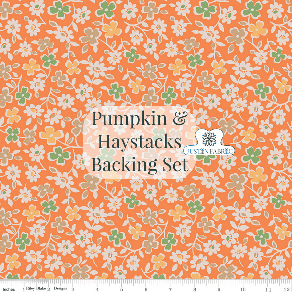 Backing Set - Pumpkins and Haystacks by Lori Holt | Pre-order (April 2024) -WB14672-PHBACKPRE - Justin Fabric!