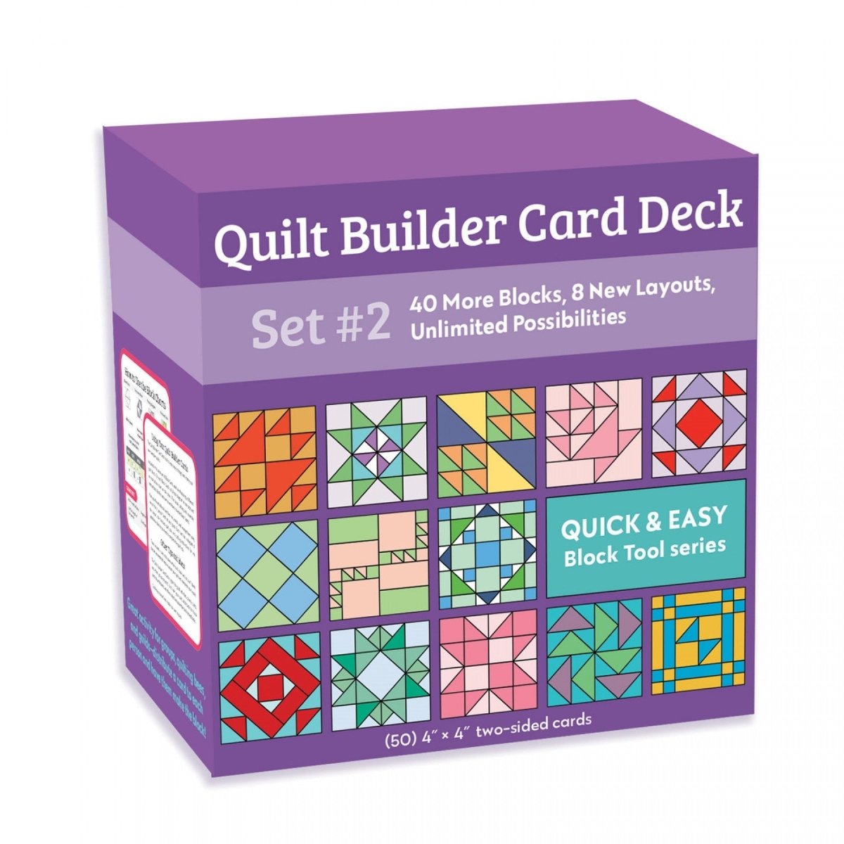Quilt Builder Card Deck Set #2: 40 New Blocks, 8 New Layouts, Unlimited Possibilities - #CTP20491 -CTP20491 - Justin Fabric!