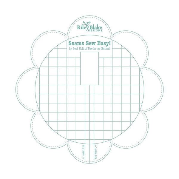 Seams Sew Easy Seam Guide Sea Glass by Lori Holt -ST-25443 - Justin Fabric!