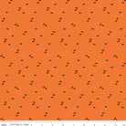 Seasonal Basics Bats Orange Yardage | SKU: C651-ORANGE -C651-ORANGE - Justin Fabric!