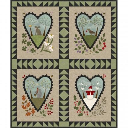 Seasons of the Heart Quilt Kit by Bonnie Sullivan #KIT-MASSEH-PC -KIT-MASSEH-PC - Justin Fabric!