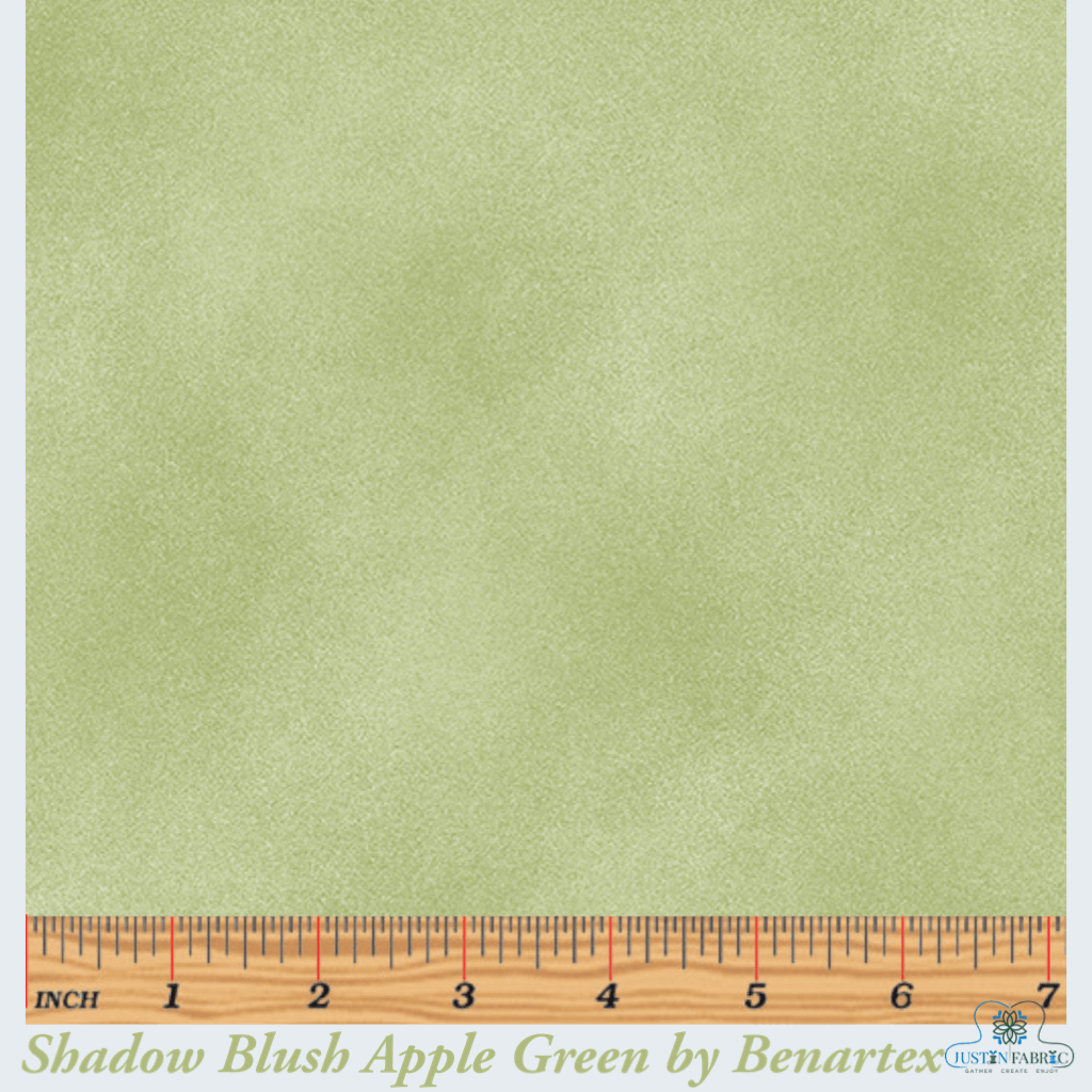 Shadow Blush Apple Green Yardage | SKU: 2045-14 -2045-14 - Justin Fabric!