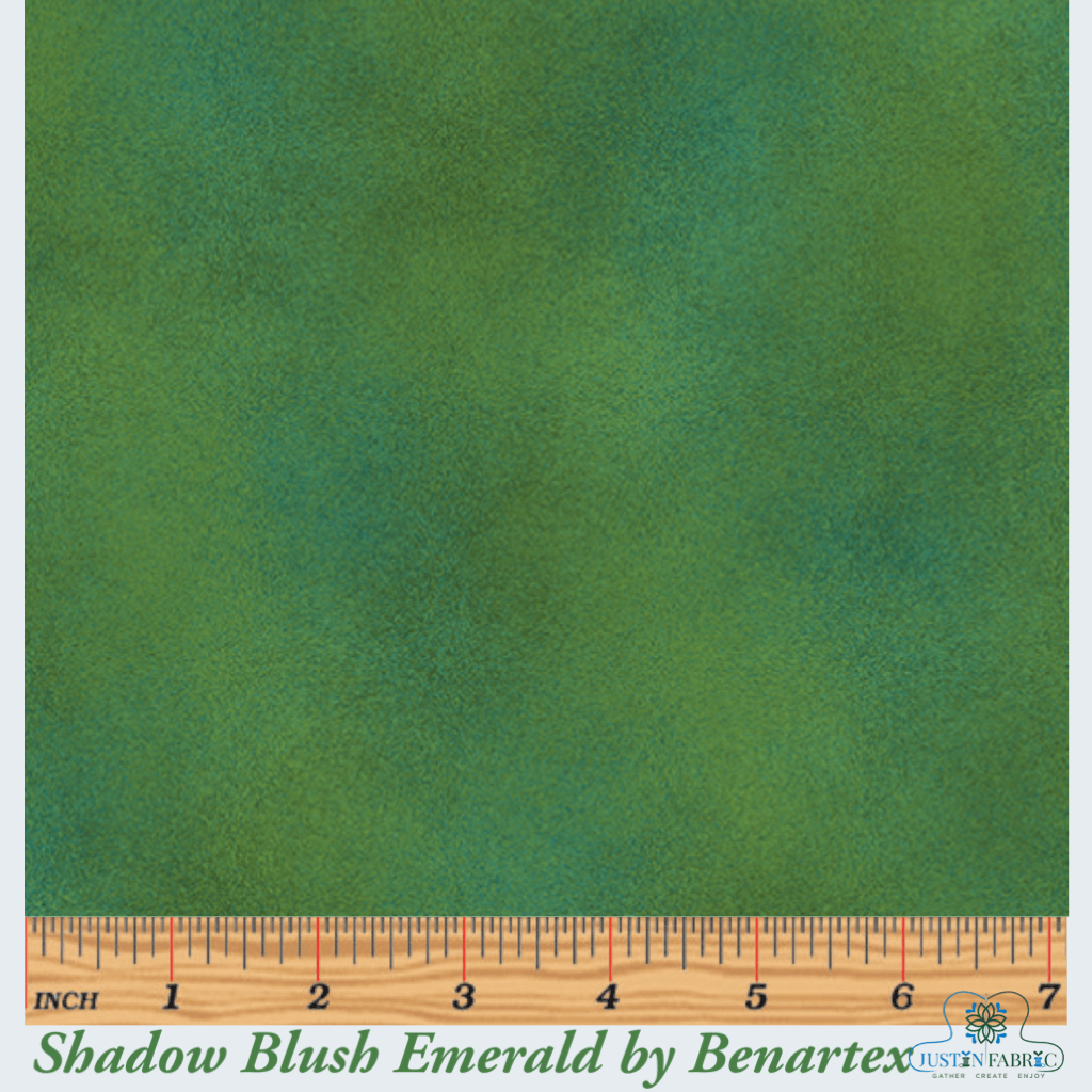 Shadow Blush Emerald Yardage | SKU: 2045-48 -2045-48 - Justin Fabric!