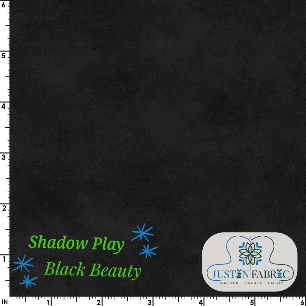 Shadow Play Black Beauty Yardage-Maywood # MAS513-J5 -MAS513-J5-FQ - Justin Fabric!
