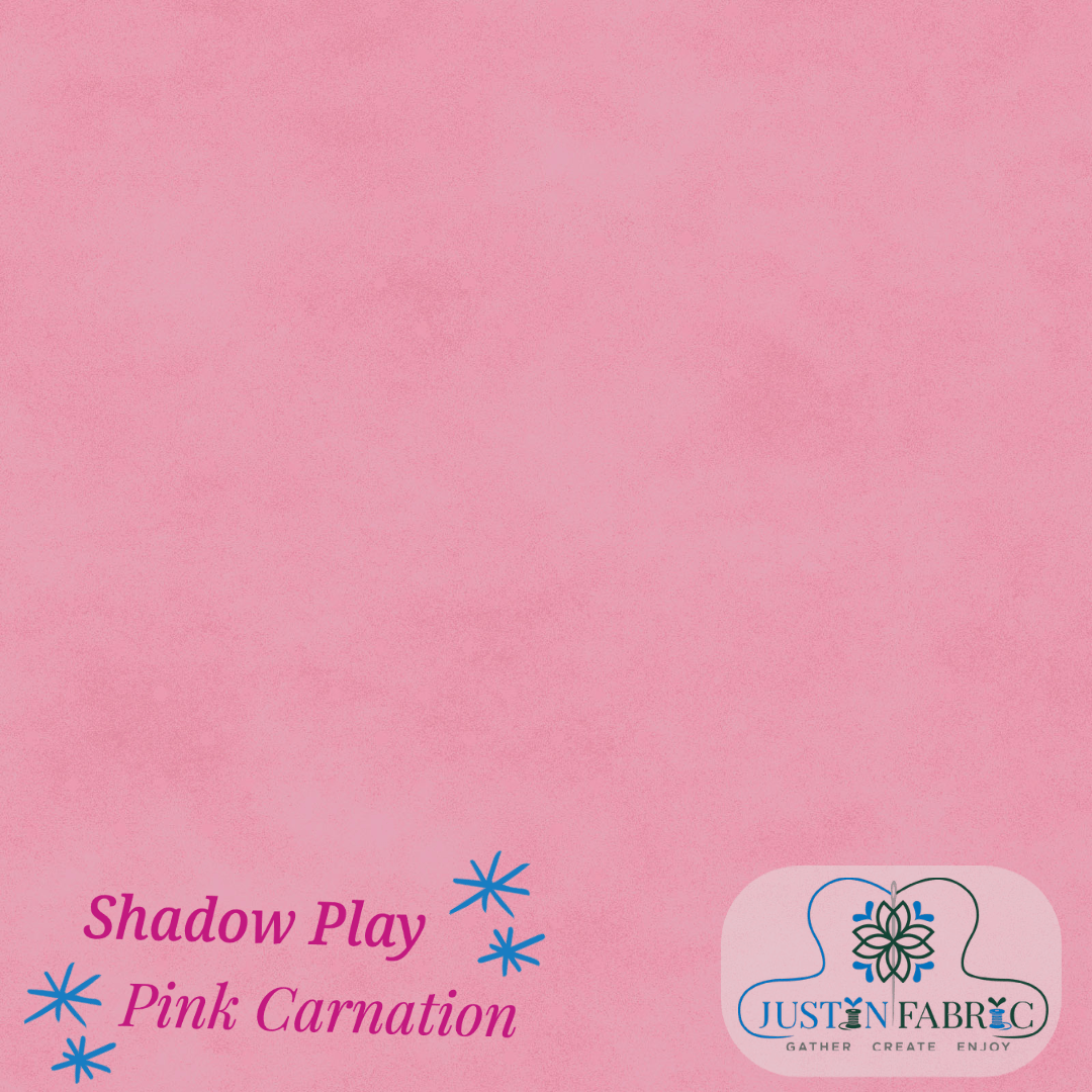 Shadow Play Pink Carnation Yardage for Maywood Studio -MAS513-PSWS-1/4 - Justin Fabric!