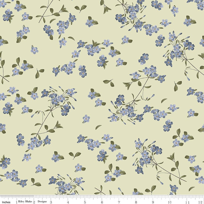 Springtime Blossoms Fern Yardage | SKU: C12813-FERN -C12813-FERN - Justin Fabric!