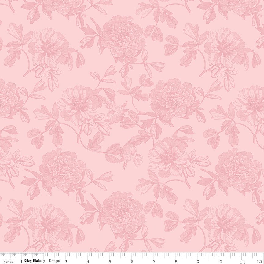 Springtime Tonal Pink Yardage by My Minds Eye for Riley Blake Designs -C12814-PINK-1 - Justin Fabric!