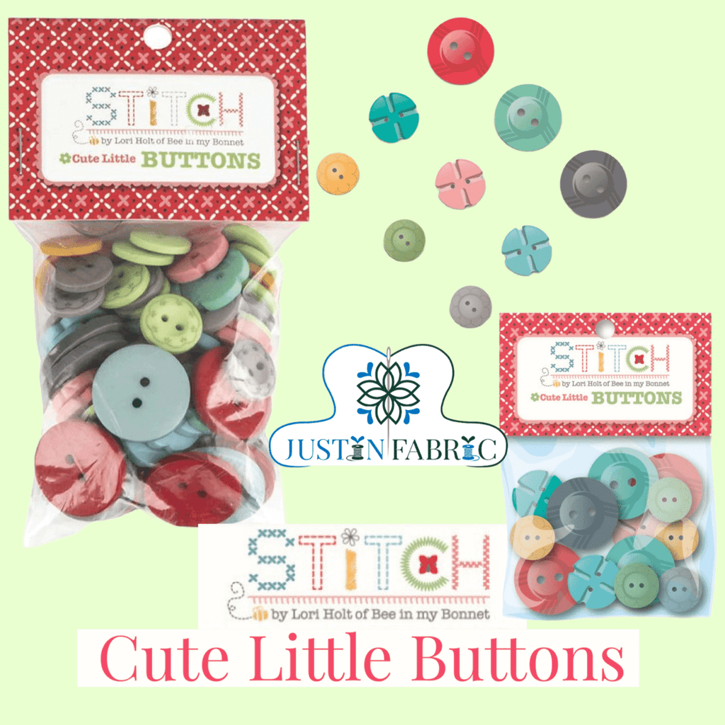 Stitch Cute Little Buttons in Assorted Colors by Lori Holt -ST-21954 - Justin Fabric!