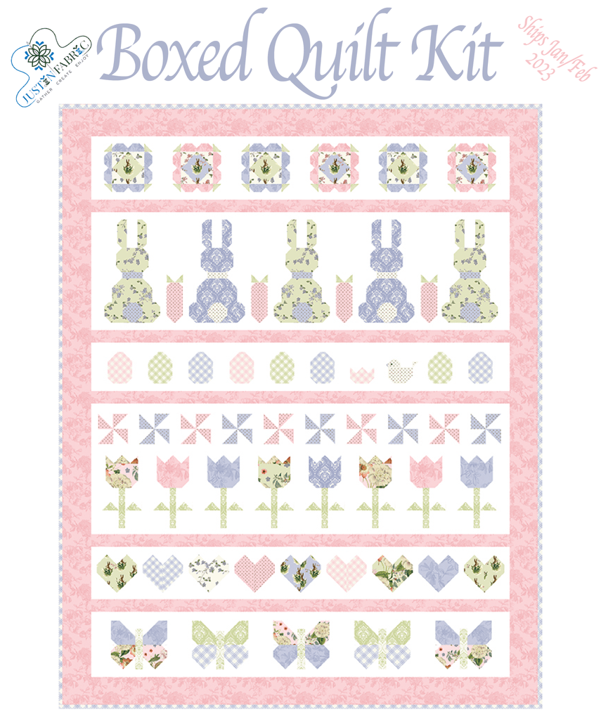Sweet Spring Row Quilt Boxed Kit Preorder by My Mind's Eye for Riley Blake Designs #KT -KT-12900 - Justin Fabric!