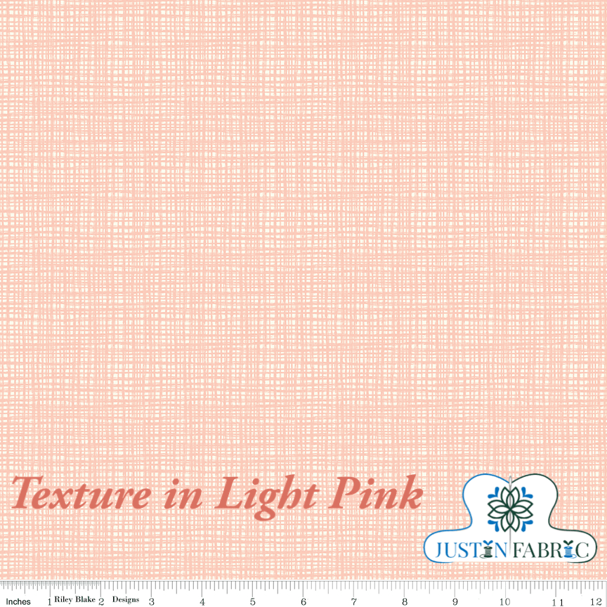 Texture in Light Pink Basic Yardage | SKU: C610-LTPINK -C610-LTPINK - Justin Fabric!