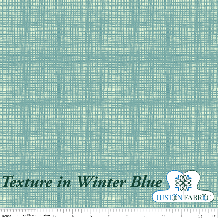 Texture in Winter Blue Basic Yardage | SKU: C610-WINTERBLUE -C610-WINTERBLUE - Justin Fabric!