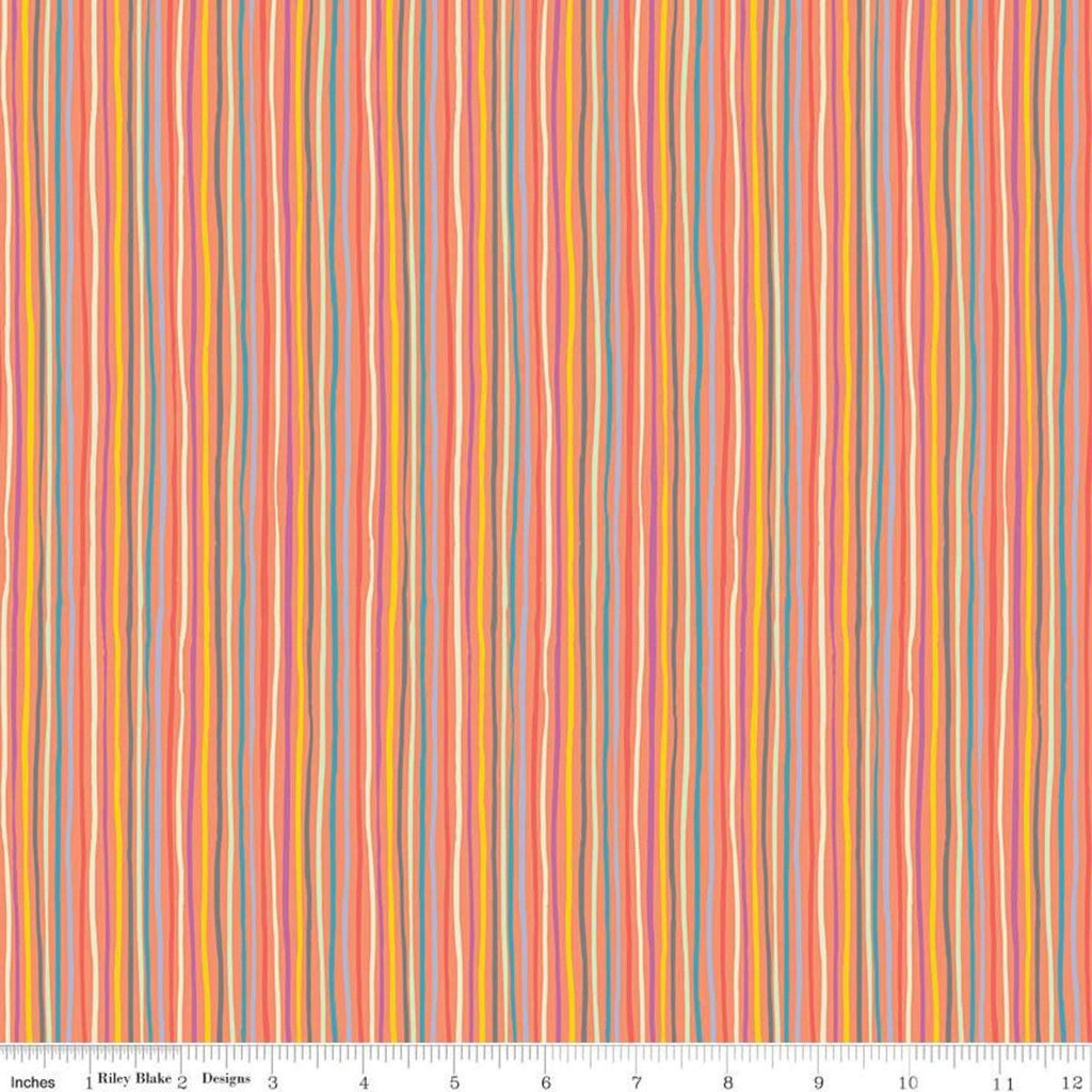 Tiny Treaters Orange Stripe -Jill Howarth | Riley Blake Designs #C10486 -C10486-ORANGE - Justin Fabric!